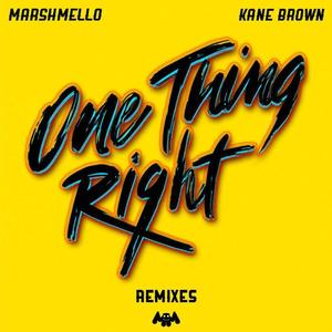 marshmello&Kane Brown《One Thing Right(Firebeatz Remix)》[MP3_LRC]