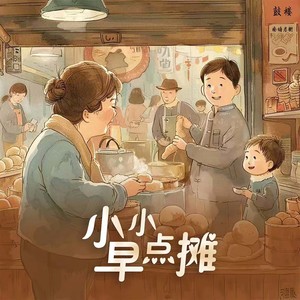 余佳运《小小早点摊(伴奏)》[MP3_LRC]